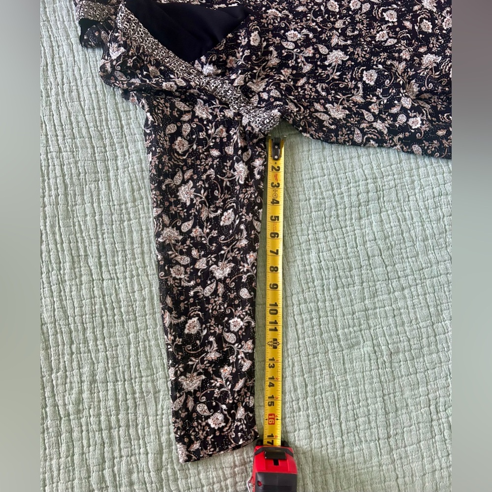 INTERMIX- Ariel Long Sleeve Floral Mini Dress - Picture 13 of 16